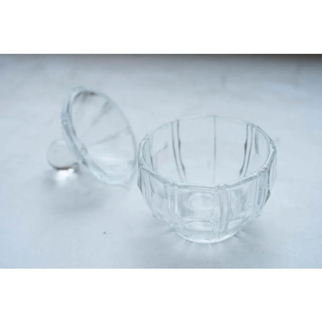 Glass Mid-Century Small Glass Candy Jar For Sale - Image 7 of 13