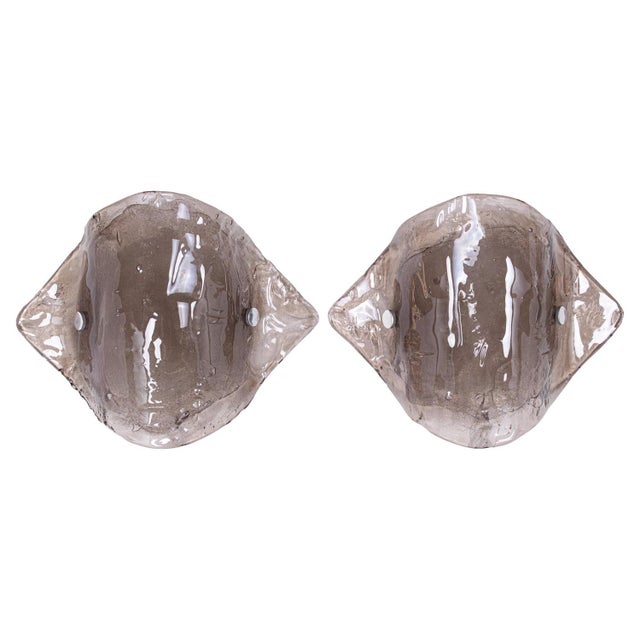 Large Smoked Murano Glass Wall Lights from Kalmar, 1960s, Set of 2 For Sale - Image 13 of 13