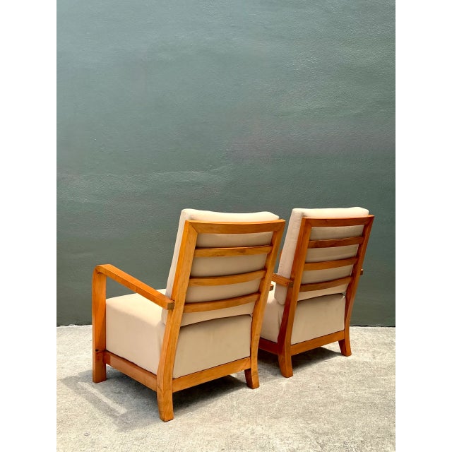 Vintage Art Deco Lounge Chairs - Pair For Sale - Image 4 of 12