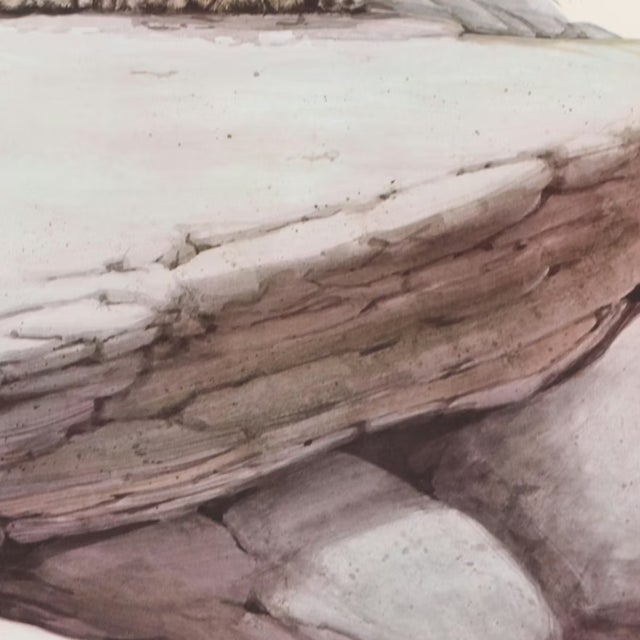 Paper Late 20th Century Framed Leopard Lithograph "Ambush," by Guy Coheleach Wildlife Art For Sale - Image 7 of 12