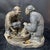 Ceramic Vintage Shiwan Ware "Shared Joy" Figurine | Handmade Ceramic Elderly Couple Sculpture | 13" Wide For Sale - Image 7 of 9