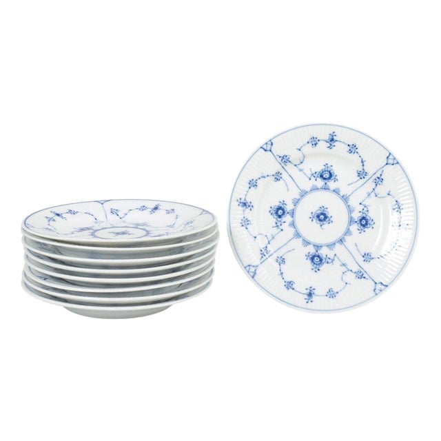 Vintage Side Dishes in Porcelain from Royal Copenhagen, 1920s, Set of 9 For Sale