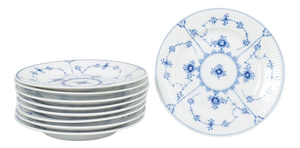 Vintage Side Dishes in Porcelain from Royal Copenhagen, 1920s, Set of 9