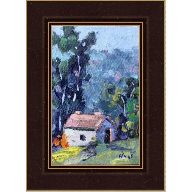Abstract Modern Impressionist Oil Landscape For Sale - Image 3 of 5