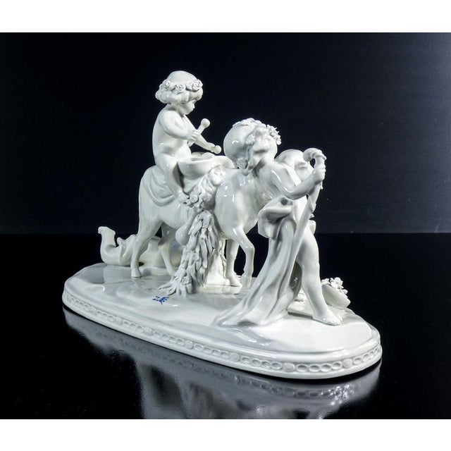 Porcelain Procession of Putti Sculpture from Capodimonte For Sale - Image 11 of 18
