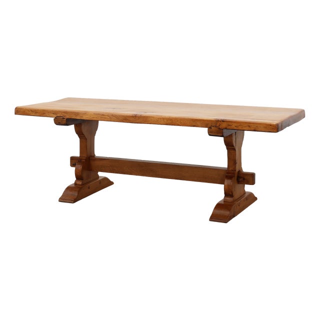 Rustic Oak Dining Table, France, 1960s For Sale