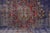 1970s Vintage Turkish Handmade Wool Cotton Blue Area Rug For Sale - Image 10 of 12