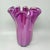 Magenta-Pink Fazzoletto Murano Glass Vase by Michielotto, 1970s For Sale - Image 9 of 9