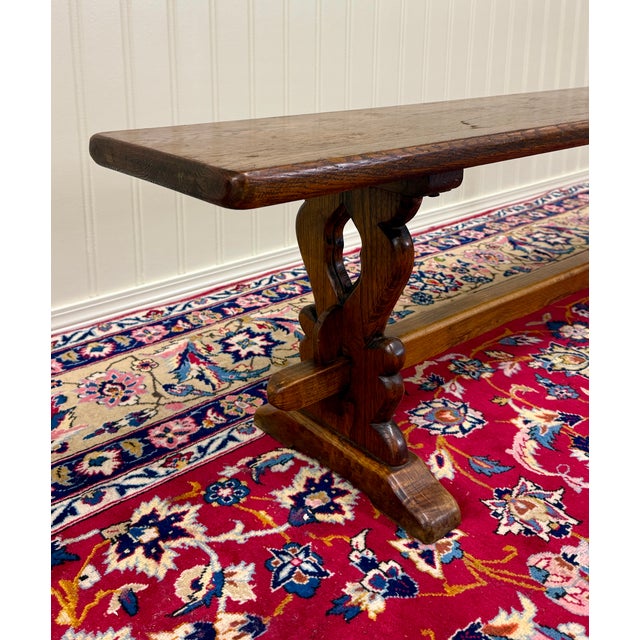 Antique French Farmhouse Bench Banquette Seating Window Seat c.1920s-30 For Sale - Image 16 of 17