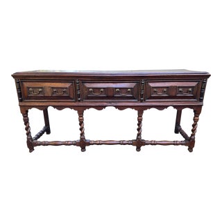 19th Century English Dresser Base For Sale