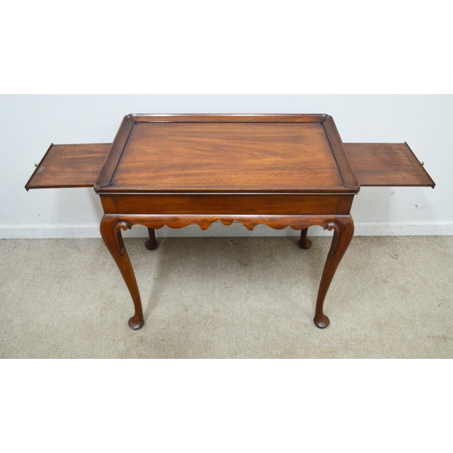 Henkel Harris Mahogany Side Tea Table For Sale - Image 9 of 14