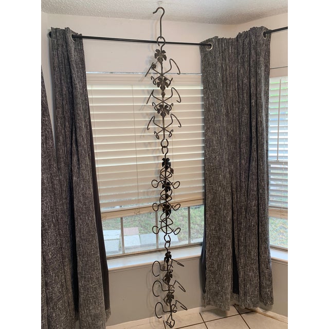 A Striking Architectural Vine Design, Evoking the Feeling of Climbing Through Sunlit Grape Fields – 92" Custom Wrought Iron For Sale - Image 18 of 18