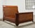 English Ralph Lauren Villa America Mahogany Rattan Gondola Sleigh Bed For Sale - Image 3 of 18