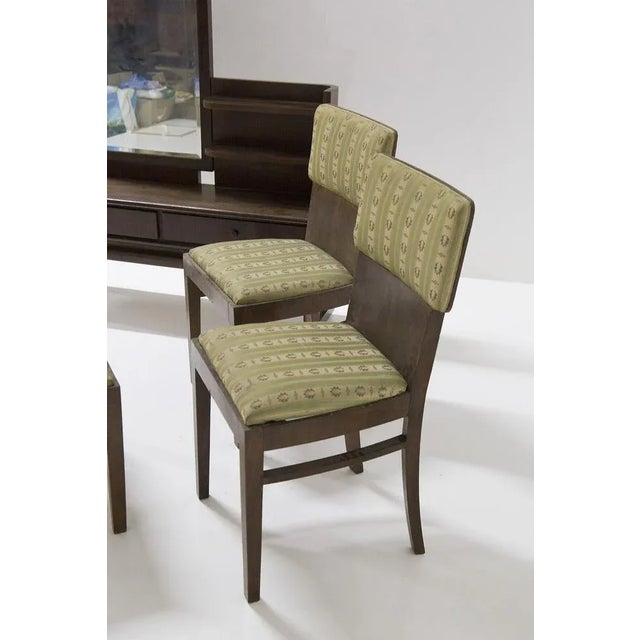 Vanity Mirror, Armchairs and Ottoman by Paolo Buffa, 1950s, Set of 4 For Sale - Image 11 of 13