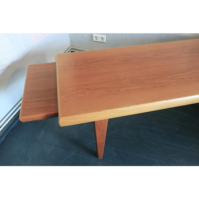 Teak Coffee Tables and Tray by Johannes Andersen for Trioh, Denmark, 1960s, Set of 3 For Sale - Image 13 of 15