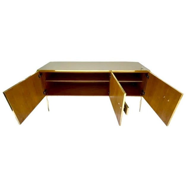 Mid-Century Modern Mid-Century Modern Italian Art Deco Style Sideboard / Credenza Cabinet For Sale - Image 3 of 9
