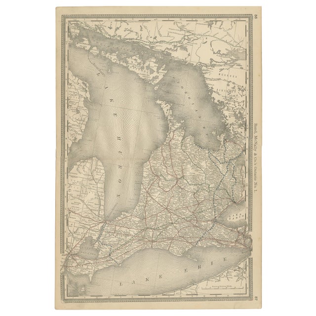 Antique Map of Western Counties, 1888 For Sale - Image 14 of 14