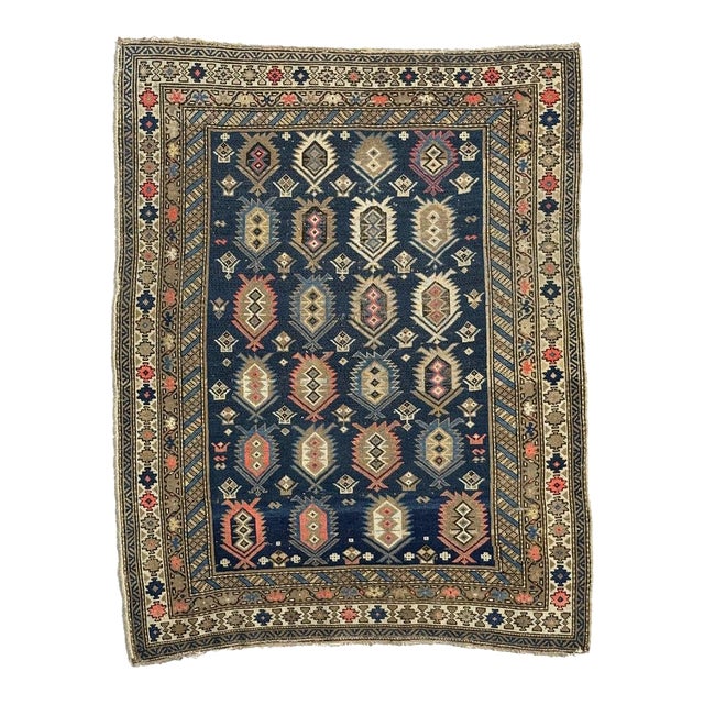 1920s Collectable Shirvan Caucasian Rug 3.10 x 5.2 For Sale
