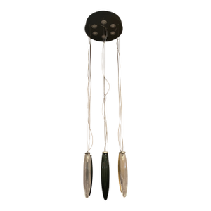 Italian Murano Style Glass Sputnik Chandelier Flush Mount With Big Spheres Multicolors