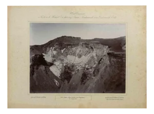 Eduard Hodek Jun, Japan, Der Krater des Fugjiama, Vintage Photograph, 1893