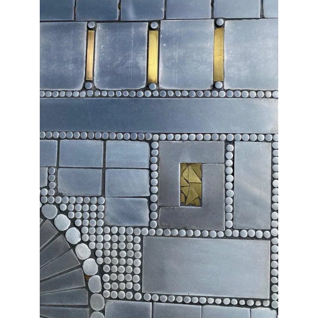 1960s Mosaic Aluminum Wall Sculpture by Raf Verjans For Sale - Image 9 of 13