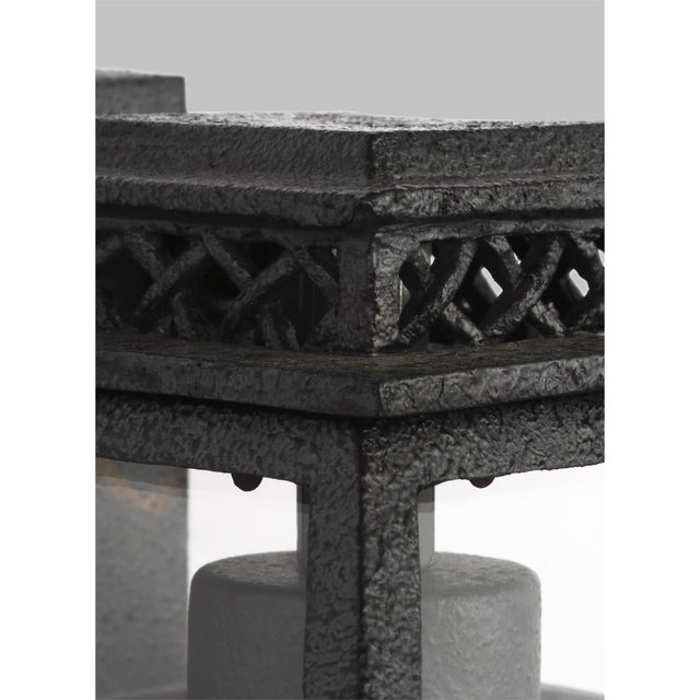 Traditional Chapman & Myers by Visual Comfort Studio Falmouth Extra Small Outdoor Wall Lantern, Slate Gray For Sale - Image 3 of 5