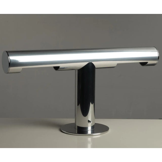 1960s T-form polished aluminum desk lamp. Design: Paul Mayén for HABITAT INC. Very cool 60’s desk lamp. A really...