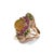 Bochic "Capri" Vintage Honey Sapphire, Garnet & Amethyst Ring -18K Gold & Silver For Sale - Image 13 of 18