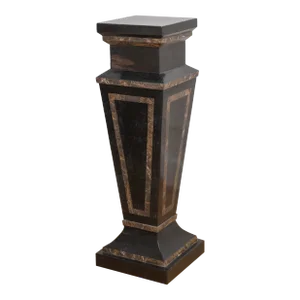 Maitland-Smith Marble Pedestal | 1980s Neoclassical Revival Elegance