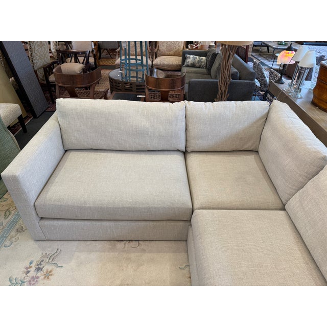 Mitchell Gold + Bob Williams Haywood Two Piece Sectional For Sale - Image 11 of 18