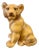 Vintage Mid Century Ceramic Lion Cub Statue For Sale