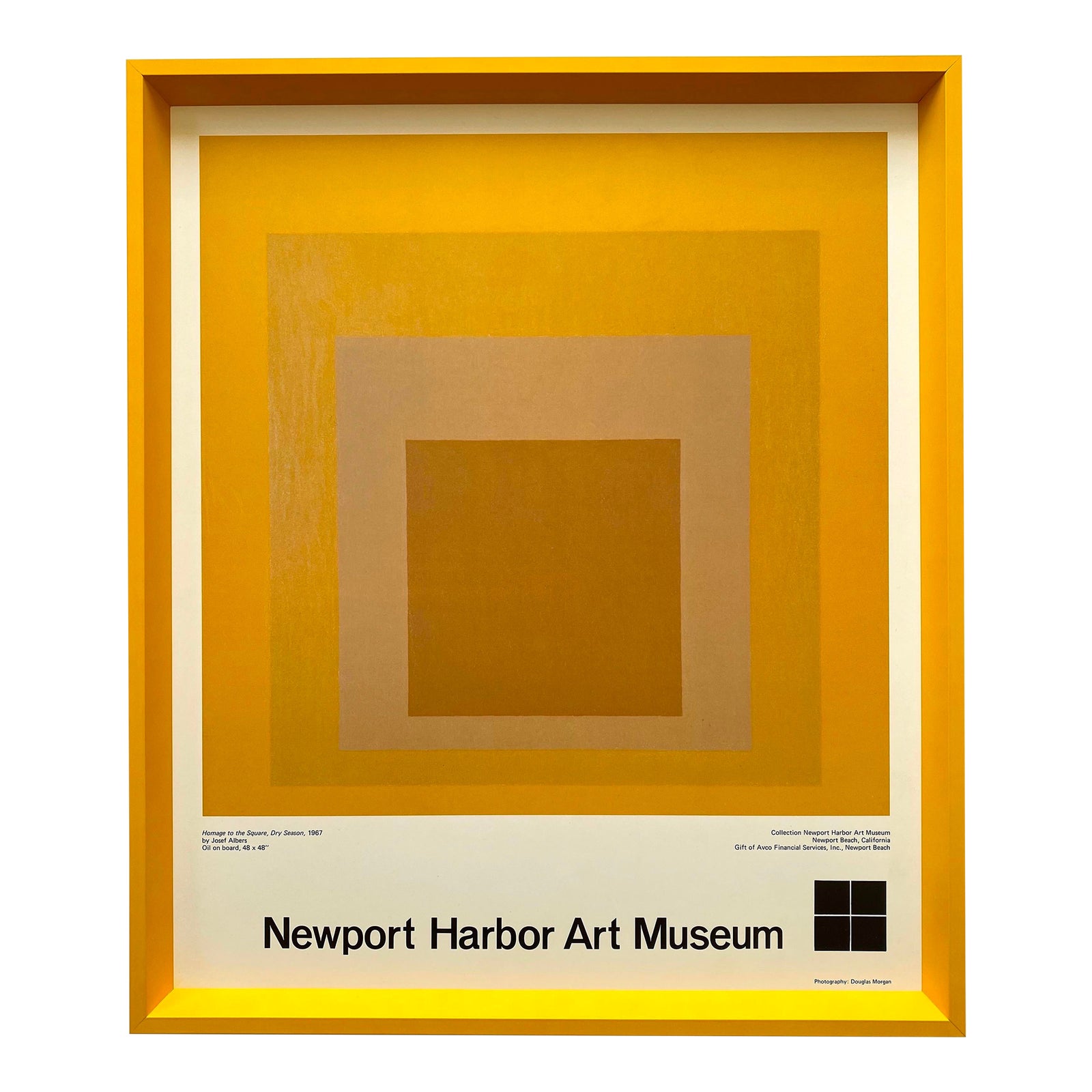 Josef Albers Vintage 1971 Mid Century Modernist Lithograph Print