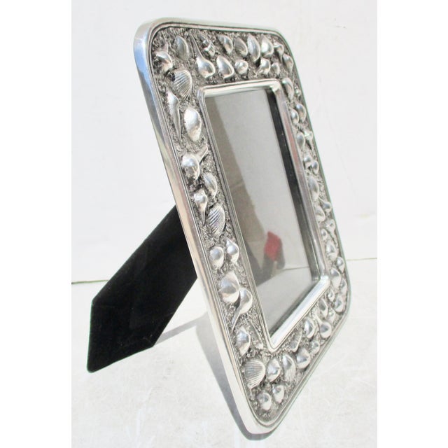 Wilton Pewter Shell Frame For Sale - Image 4 of 6