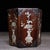 Huali Rosewood Hexagonal Brush Pot Inlaid With Mother-of-Pearl For Sale - Image 10 of 10