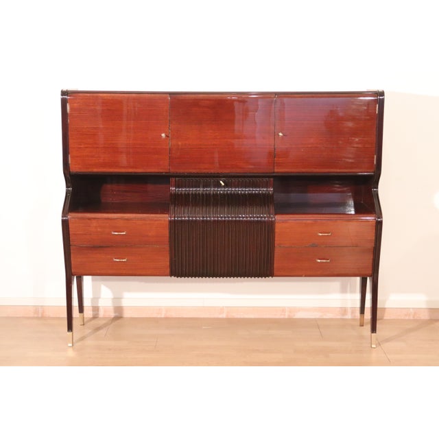 Vintage Dining Room Suite by Osvaldo Borsani for Fratelli Turri, Italy, 1950s, Set of 9 For Sale - Image 13 of 18