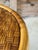 Vintage Boho Organic Modern Drum Form Rattan Side Table With Woven Top For Sale In Naples, FL - Image 6 of 11