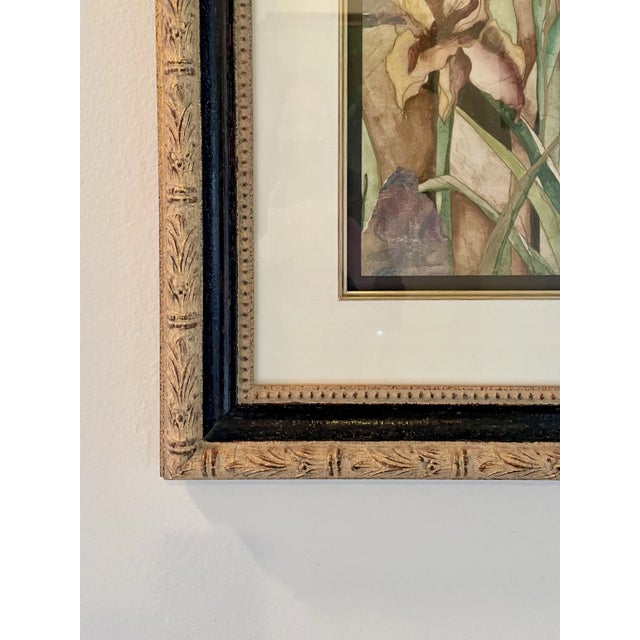 "Spring Flowers" Original Framed & Matted Mixed Media Painting For Sale - Image 4 of 12