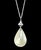 Pear Mabe Pearl & 0.36 Ct Diamond Pendant/ Necklace 14 Kt White Gold with Chain For Sale - Image 18 of 18
