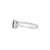 2010s Stella Solid 14k Gold Amethyst Ring With Natural Diamonds Accents, Emerald Cut, Size 6.75 For Sale - Image 5 of 8
