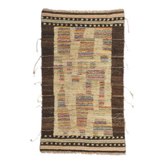 Moroccan Rug With Short Pile - 03'01 X 05'01 For Sale