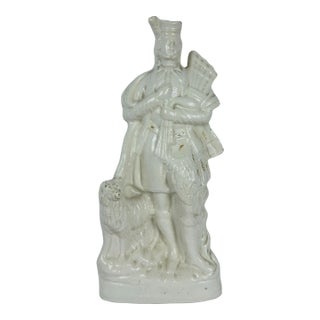 Antique Scottish Ceramic Piper For Sale