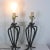 Vintage French Faux Bamboo Lamps With Bronze Finish - A Pair For Sale - Image 4 of 11
