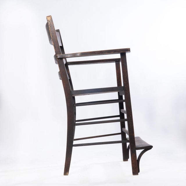 Brown Early 20th Century Pair of Billiard Chairs For Sale - Image 8 of 14