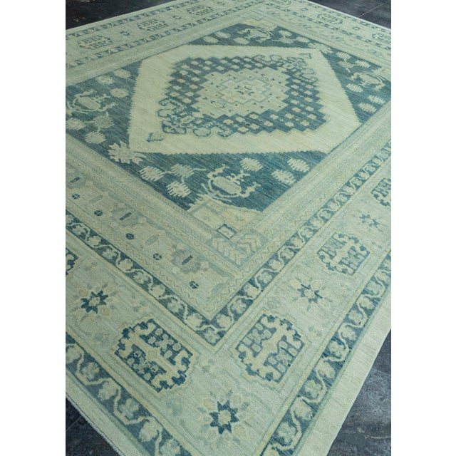 Gray Turkish Oushak Antique Look Rug 9'6" x 13' #20082 For Sale - Image 8 of 8