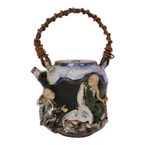 Sumida Ware Pottery Teapot