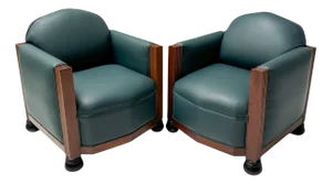 Set of Art Deco Amsterdamse School Lounge Chairs from Fa. Drilling Amsterdam, 1920s
