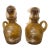Antique Amber Glass Cruet Set Mary Gregory For Sale