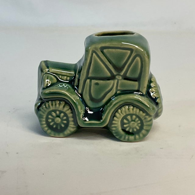 1950s 1950s Mid-Century Boho Chic Americana Ceramic Car Toothpick Holder For Sale - Image 5 of 9