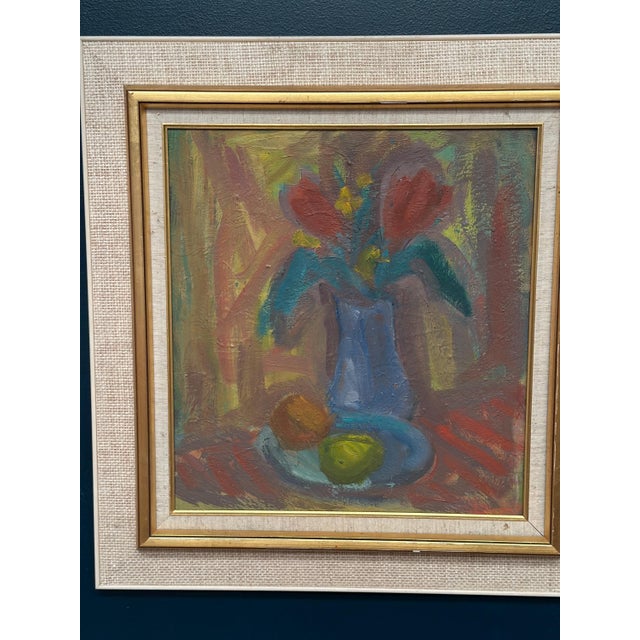 Hjalmar Eldh, Floral Still Life, 1920s, Oil on Panel, Framed For Sale - Image 9 of 12