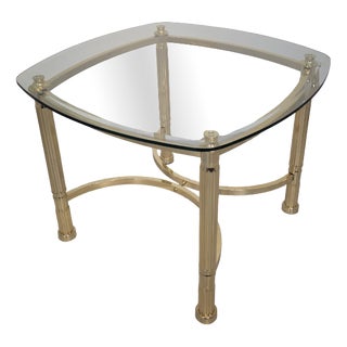 Hollywood Regency Gilt Coffee Table Frame with Glass Top, 1970 For Sale